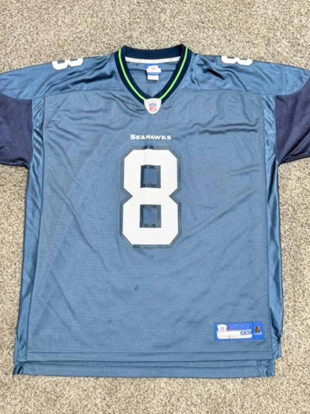 Reebok Seahawks Matt Hasselbeck #8 NFL Jersey Men’s 2XL Blu